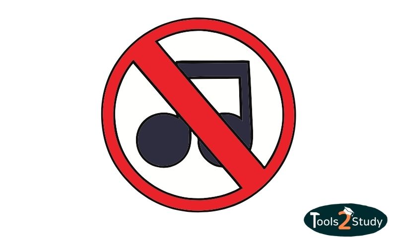 Music forbidden sign